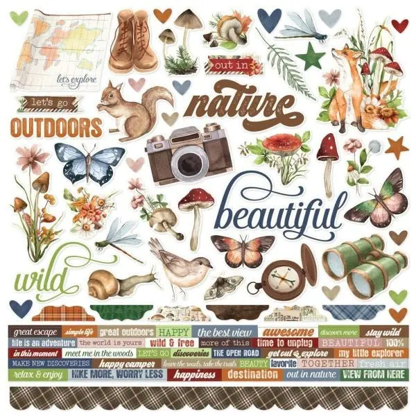 Simple Vintage Woodlands - Stickers 1