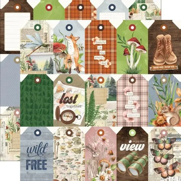 Simple Vintage Woodlands - Tag Elements 1