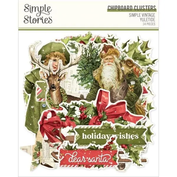 Simple Vintage Yuletide - Chipboard Clusters 1