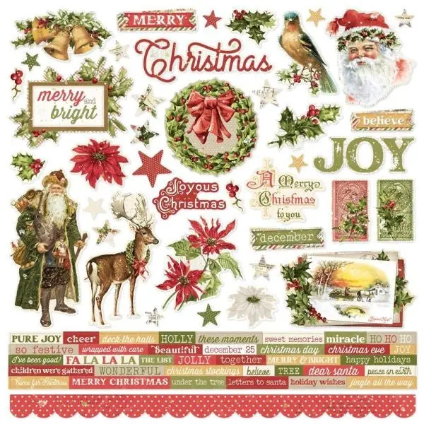 Simple Vintage Yuletide - Stickers 1