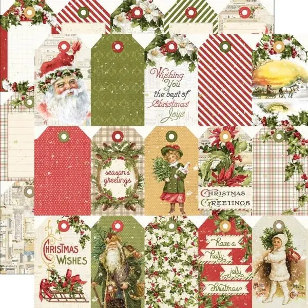 Simple Vintage Yuletide - Tag Elements 1