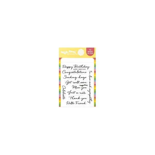 Simply Said Clear Stamps 1