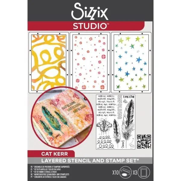 Sizzix Studio - Stamp & Stencil Set - The R's Have It 1