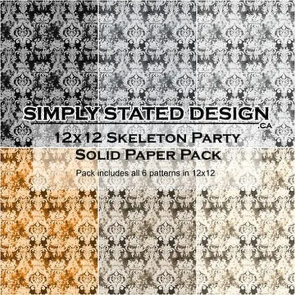 Skeleton Party - 12X12 Collection Pack - Solids 1