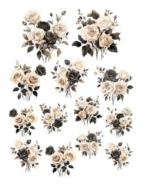 Skeleton Party - Ephemera - Floral 1