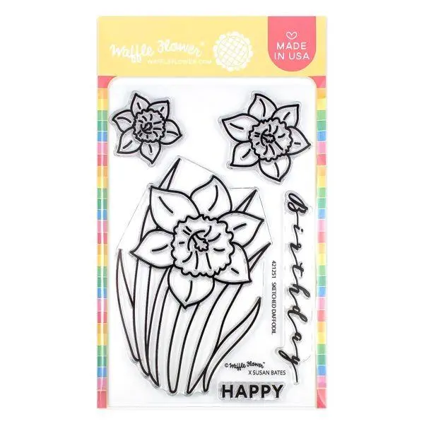 Sketched Daffodil - Clear Stamps 1