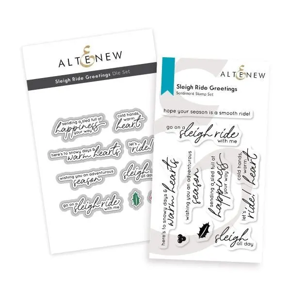 Sleigh Ride Greetings - Stamp & Die Bundle 1
