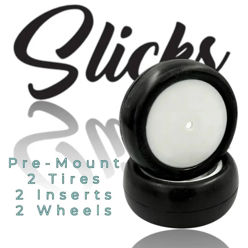 Slick 4Wd 2.2'' Front Tires Pre-Mount White 1