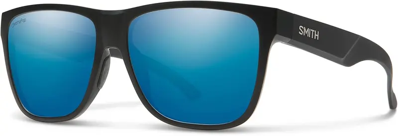 Smith Lowdown Xl 2 Sunglasses, Matte Black Frame Chromapop Polarized Blue Mirror Lens 1
