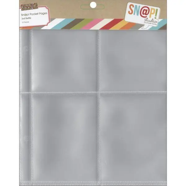 Snap Pocket Pages - 3X4 Pocket Pages 1