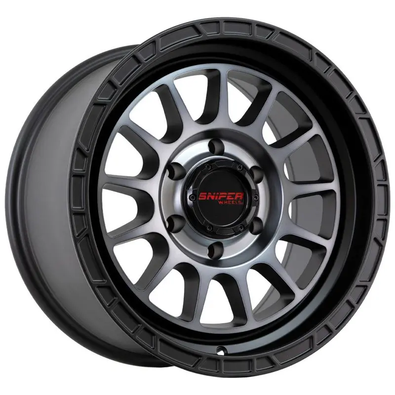 Sniper Ballistic - Grey Tint, Black Lip 17X9 / 6X139.7 / +15 Offset 1