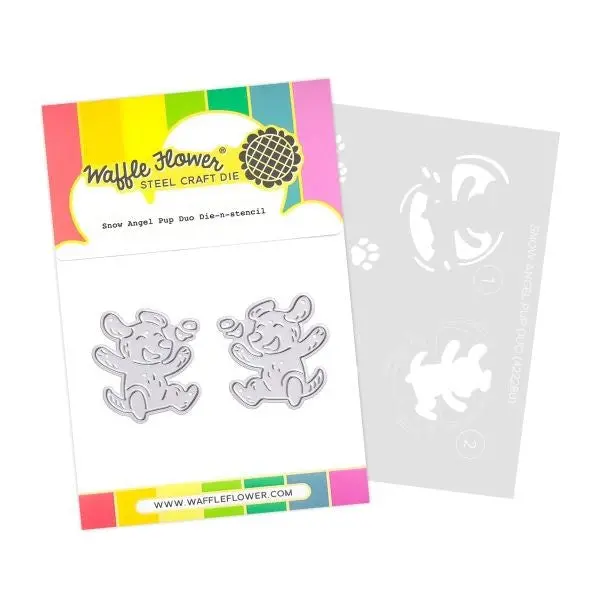 Snow Angel Pup - Die & Stencil Set 1