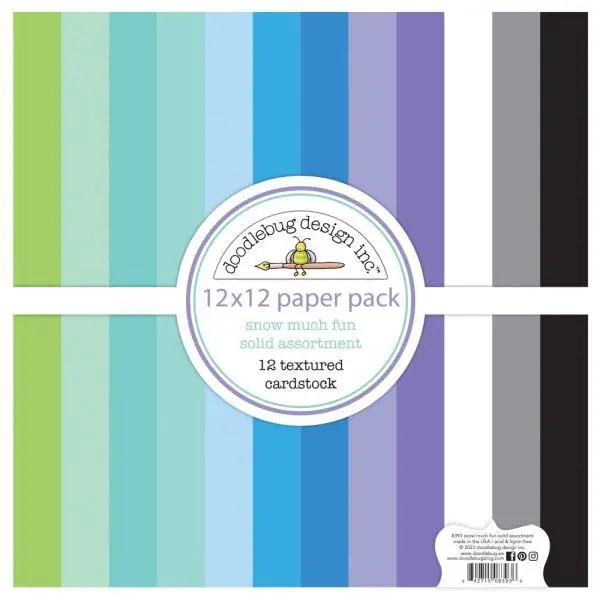 Snow Much Fun - 12X12 Collection Kit - Textured Cardstock 1