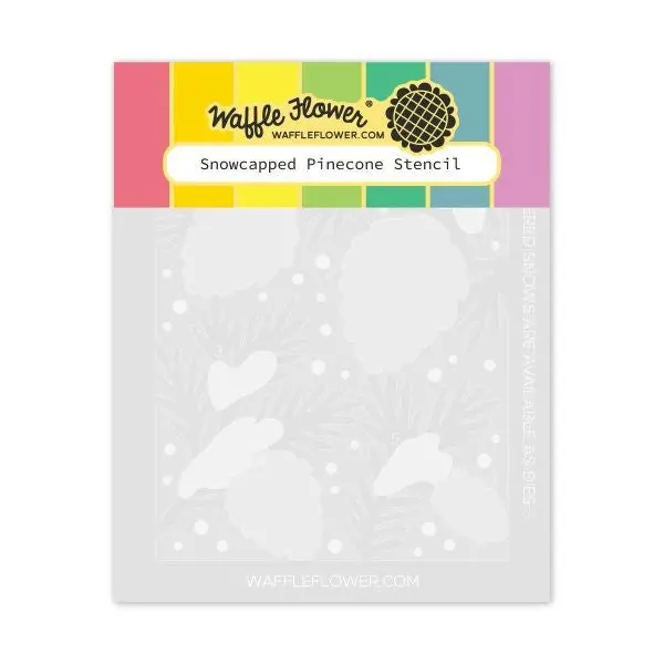 Snowcapped Pinecone - Layering Stencils 1
