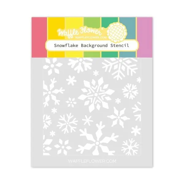 Snowflake Background Stencil 1