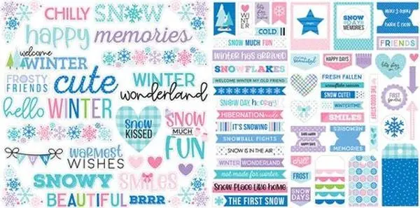Snowflake Season - Ephemera - Words 1