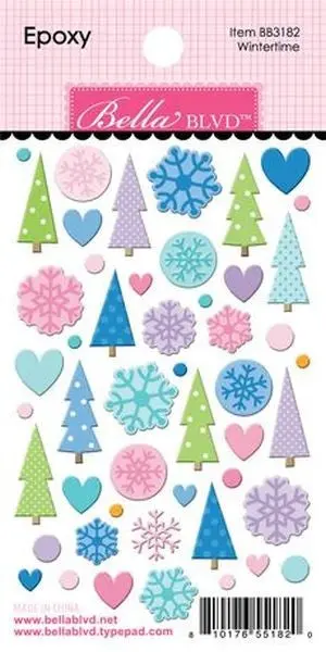 Snowflake Season - Epoxy Stickers - Wintertime 1