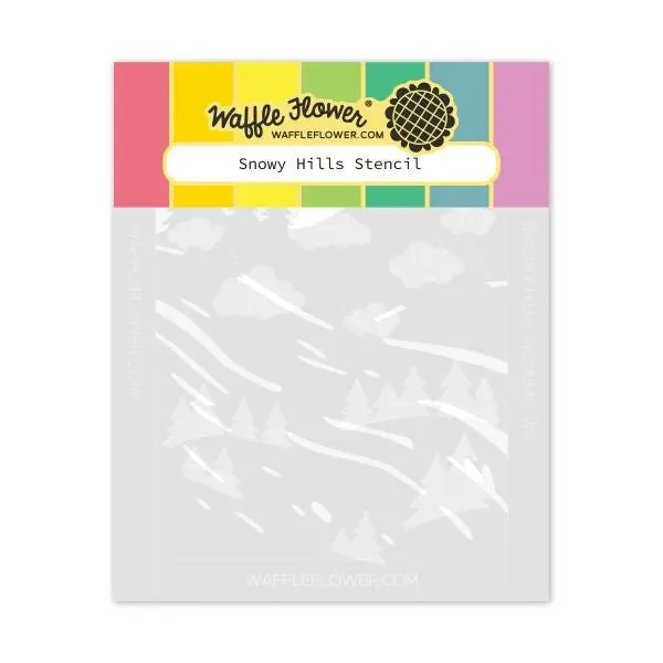 Snowy Hills - Layering Stencils 1