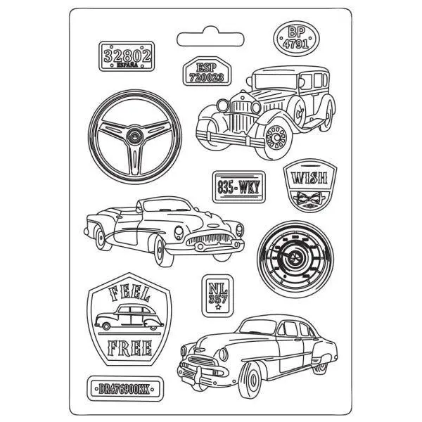 Soft Maxi Mould - Vintage Cars 1