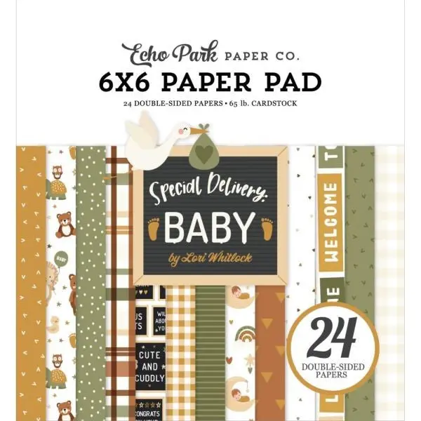 Special Delivery Baby - 6X6 Paper Pad 1