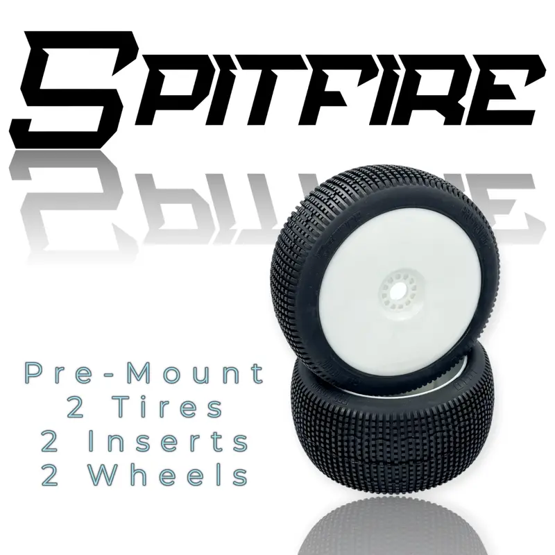 Spitfire 8Th Scale Truggy Pre-Mount White 1