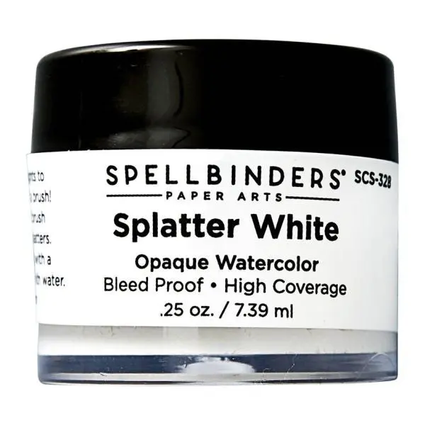 Splatter White Opaque Watercolor 1