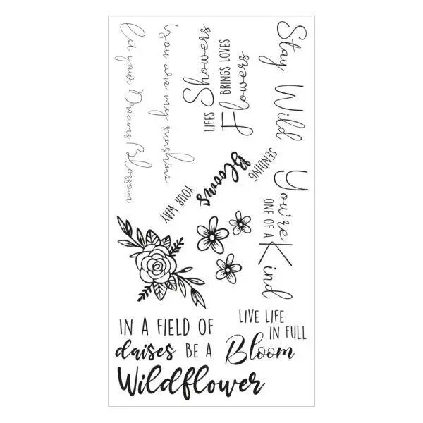 Spring Bloom Sentiments - Clear Stamps 1