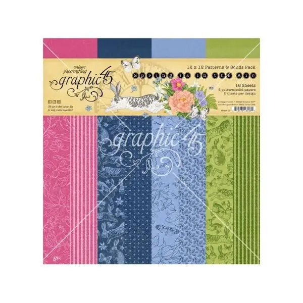 Spring Is In The Air - 12X12 Collection Pack - Patterns & Solids 1