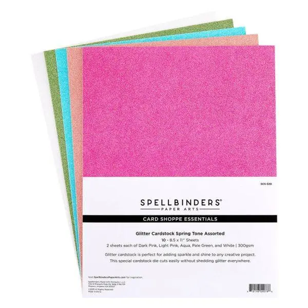 Spring Tones Glitter Cardstock 1