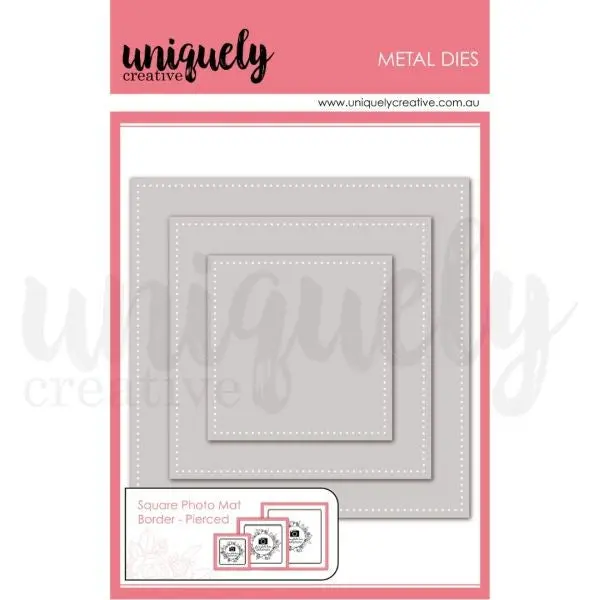 Square Photo Mat Border Dies - Pierced 1