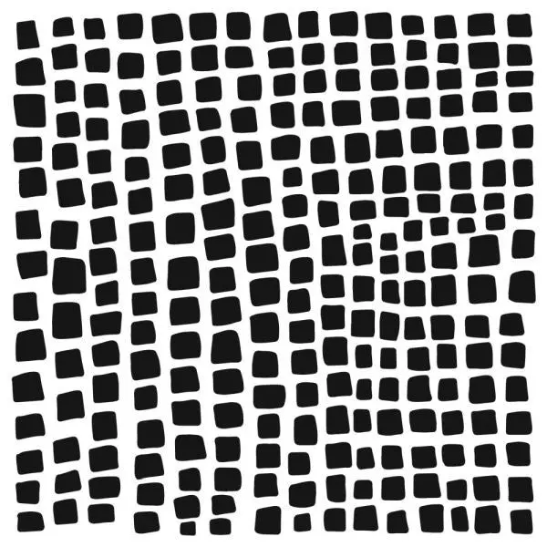 Square Stones - 6X6 Stencil 1