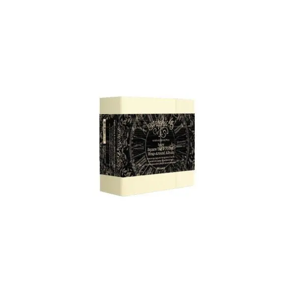 Square Tag & Pocket Wrap-Around Album - Ivory 1