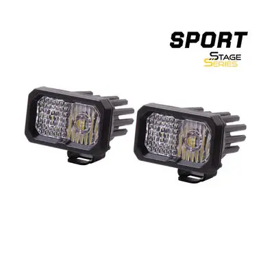 Ssc2   Sae/Dot   White   Sport   Standard   Led   Pod   (Pair) 1