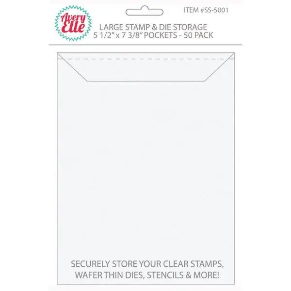 Stamp & Die Storage Pockets - Large 5.5"X7.25" 1