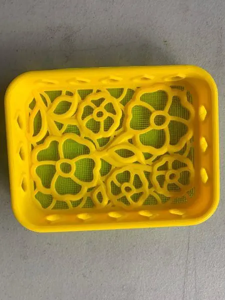 Stamp Shammy Holder - Yellow Flowers 1