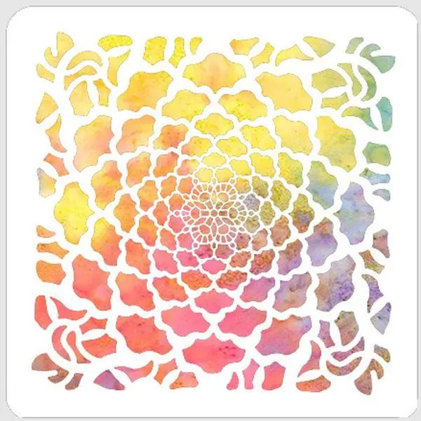 Stencil - 6X6 - Mum Lace 1