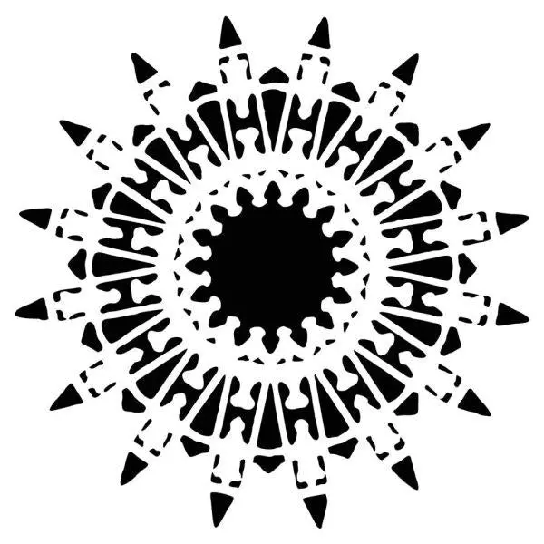 Stencil - 6X6 - Native Star 1
