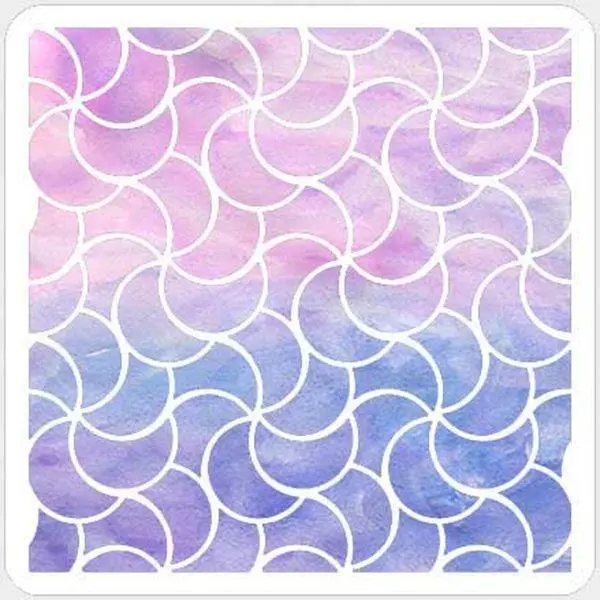 Stencil - 6X6 - Pinwheels 1