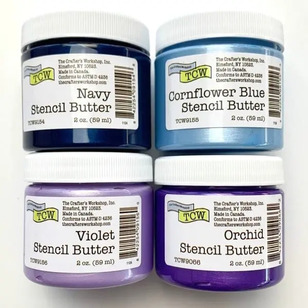Stencil Butter - Blueberry Meadow - 4Pack 1