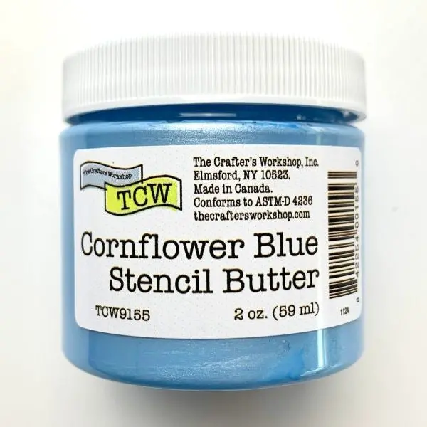 Stencil Butter - Cornflower Blue 1