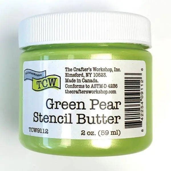 Stencil Butter - Green Pear 1