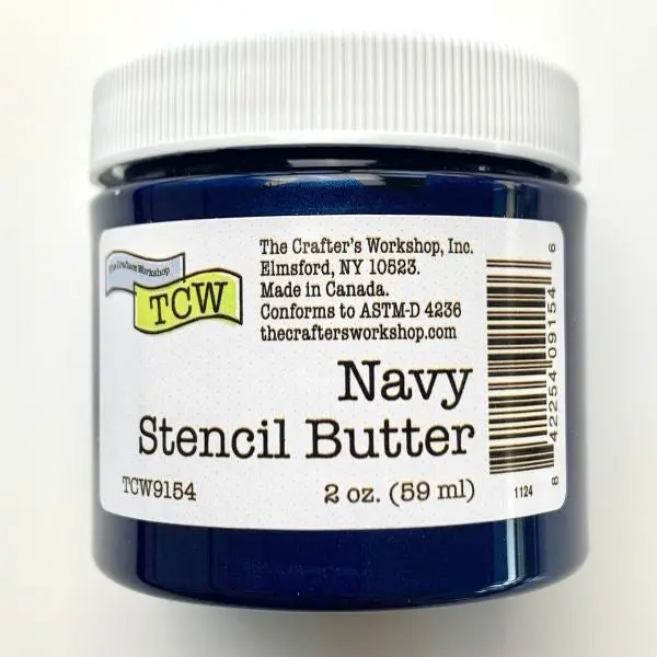 Stencil Butter - Navy 1