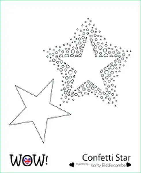Stencil - Confetti Star 1