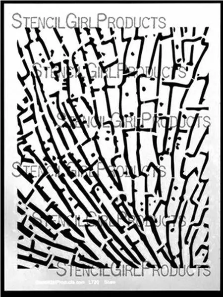 Stencil - Mb Makes Marks Alligator Bark 1