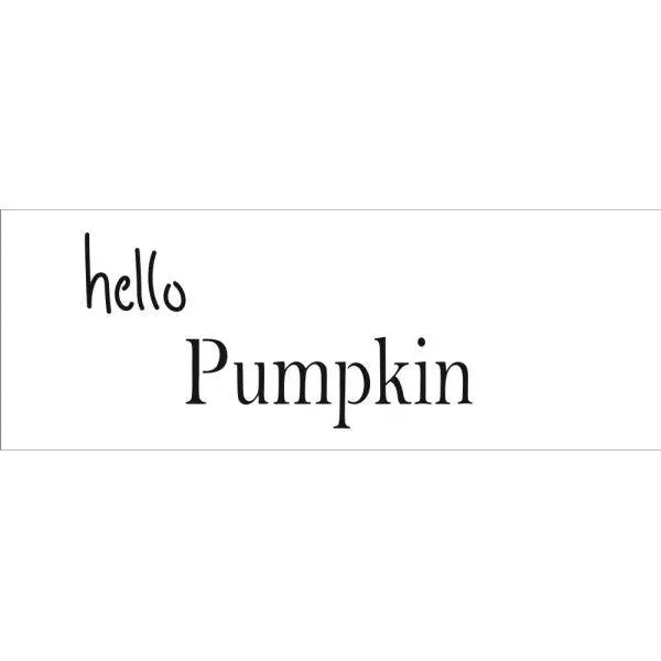 Stencil - Sign Templates - Hello Pumpkin 1