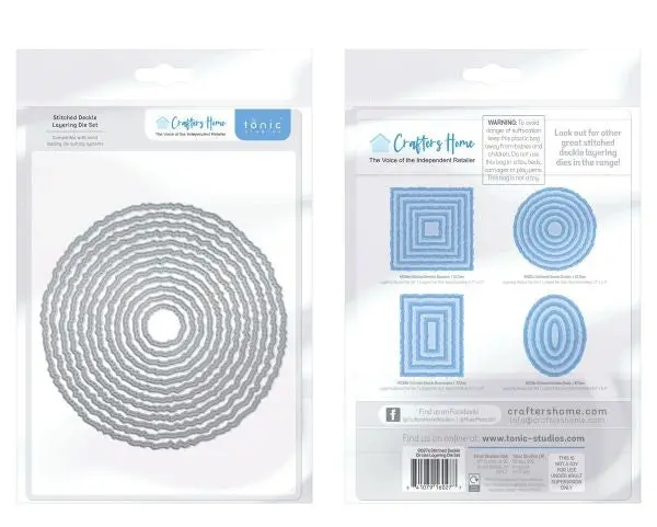Stitched Deckle Edge Circles - Crafters Home Exclusive Dies 1