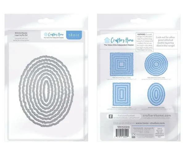 Stitched Deckle Edge Ovals - Crafters Home Exclusive Dies 1