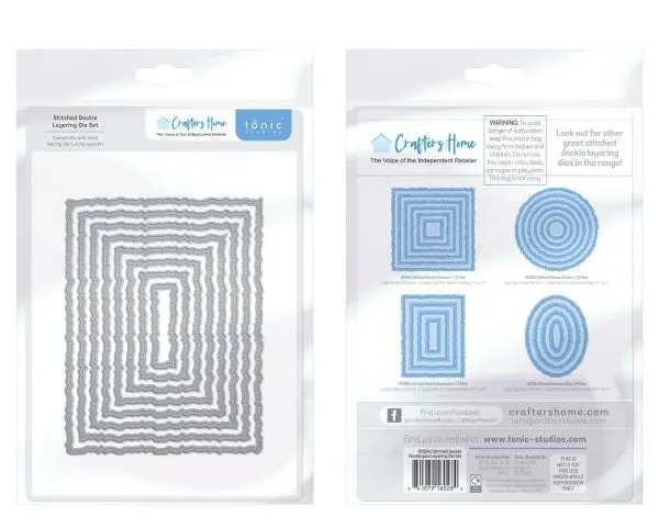 Stitched Deckle Edge Rectangles - Crafters Home Exclusive Dies 1