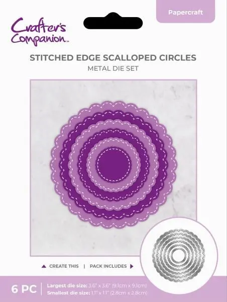 Stitched Edge Scalloped Circles Dies 1