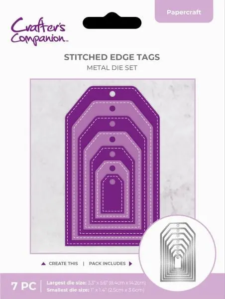 Stitched Edge Tags Dies 1